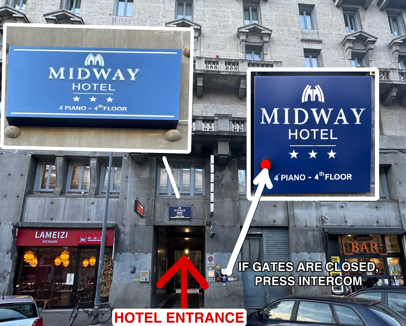 蓝色 “MIDWAY” 对讲门铃